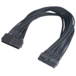 Cablu prelungitor ATX 24-pini Akasa FLEXA P24, 40cm, Black, AK-CBPW06-40BK