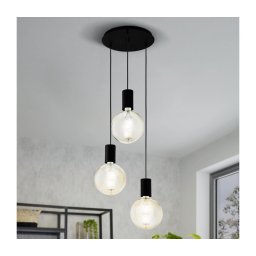 Eglo 98663 - Lustră pe cablu POZUETA 3xE27/40W/230V