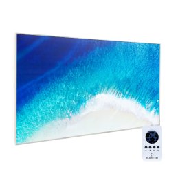 Klarstein Wonderwall Air Art Strand, încălzitor cu infraroșu, 101 x 60 cm, 600 W, montat pe perete, telecomandă (ACO10-WonderAir)