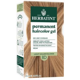 Vopsea pentru par blond auriu deschis 8D Herbatint