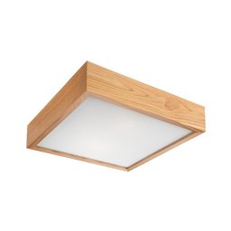 Plafonieră OAK SQUARE 2xE27/60W/230V stejar 37,5 cm
