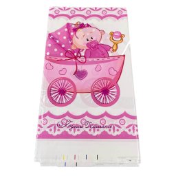 Fata de masa bebelus roz 108 180 cm