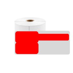 Etichete stegulet cabluri 30 x 45 + 50 mm rosii PP pentru imprimante AIMO si Phomemo M110 M200 M220