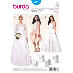 Tipar Rochie de mireasa Burda 6776