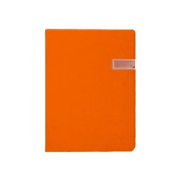 Agenda nedatata 16.5 x 23.5 cm, portocalie, cu memory stick de 8 Gb Notebook USB