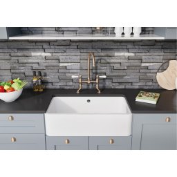 Chiuveta de bucatarie din ceramica Blanco Villae Farmhouse fara excentric