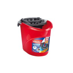 Galeata Vileda cu storcator pentru mop Power Press, 13 L, rosu