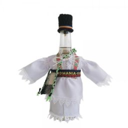 Sticla imbracata traditional el 350 ml rachiu fructe