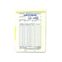 Foaie de parcurs persoane/marfuri, format A5, orientare portret, 100 file
