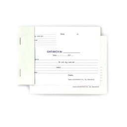 Chitanta autocopiativa 2 exemplare, format A6, orientare vedere, 100 file