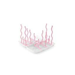 Suport pliabil uscare biberoane si accesorii - cool pink