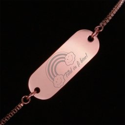 Bratara Gravata Rose Gold din Inox Oval Totul Va Fi Bine