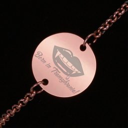 Bratara Gravata Rose Gold din Inox Rotund Born in Transylvania
