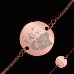Bratara Gravata Rose Gold din Inox Superpower I Act