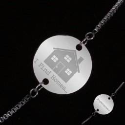 Bratara Gravata Argintie din Inox Superpower I Find Homes