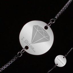 Bratara Gravata Argintie din Inox Superpower I Shine