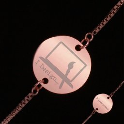 Bratara Gravata Rose Gold din Inox Superpower I Design