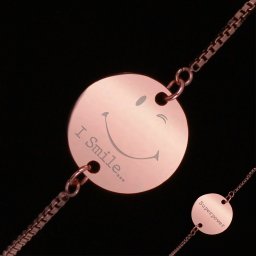 Bratara Gravata Rose Gold din Inox Superpower I Smile