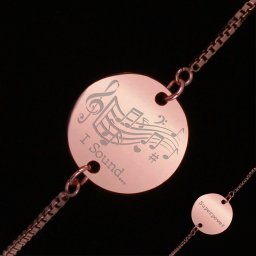 Bratara Gravata Rose Gold din Inox Superpower I Sound
