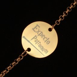 Bratara Gravata Aurie din Inox Rotund Expecto Patronum