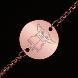 Bratara Gravata Rose Gold din Inox Rotund Too Cute