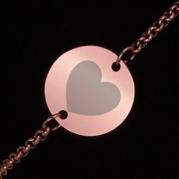 Bratara Gravata Rose Gold din Inox Rotund My Heart
