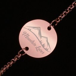 Bratara Gravata Rose Gold din Inox Rotund Mountain Lover