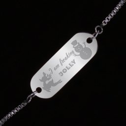 Bratara Gravata Argintie din Inox Oval Jolly