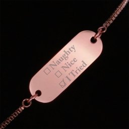 Bratara Gravata Rose Gold din Inox Oval I Tried