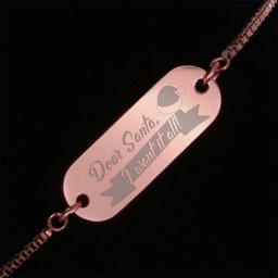 Bratara Gravata Rose Gold din Inox Oval I Want it All