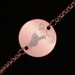 Bratara Gravata Rose Gold din Inox Rotund Strong
