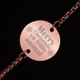 Bratara Gravata Rose Gold din Inox Rotund Kevin's Wish