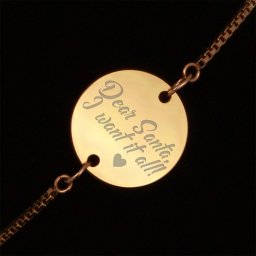 Bratara Gravata Aurie din Inox Rotund I Want it All