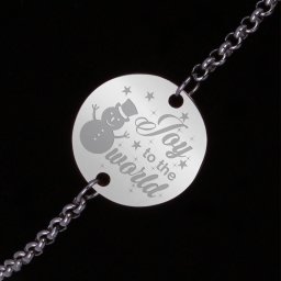 Bratara Gravata Argintie din Inox Rotund Joy