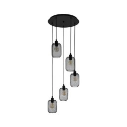 Eglo 43334 - Lustră pe cablu WRINGTON 5xE27/60W/230V