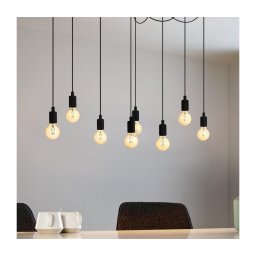Eglo 43322 - Lustră pe cablu HOGSMILL 8xE27/40W/230V