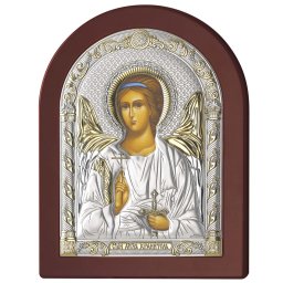 Icoana Ingerul Pazitor Argint 15x20 cm