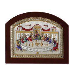 Icoana Argint Cina Cea de Taina 19x14cm Color