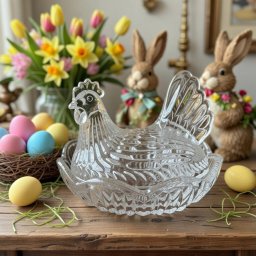 Suport pentru oua Cristal Bohemia 21.5 cm