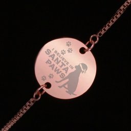 Bratara Gravata Rose Gold din Inox Rotund Santa Paws
