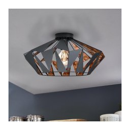 Eglo 43399 - Plafonieră CARLTON 6 1xE27/60W/230V