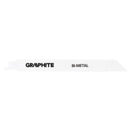 Panza, lama, fierastrau tip sabie, pentru lemn, metal, BIM, 14 TPI, set 2 buc, 225 mm, Graphite