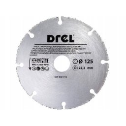 Disc diamantat segmentat, lemn, taiere uscata, 125 mm/22.2 mm, Drel