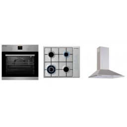 Pachet Pyramis SMARTLINE COMFORT SLIM, cuptor electric digital 5 functii, plita cu gaz si hota Pyramis SO700SH7202240