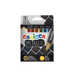 Creioane cerate Carioca Metallic, 8 buc/set
