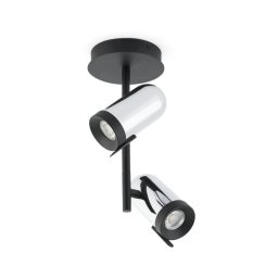 Faro 43534 - Lampă spot ORLEANS 2xGU10/8W/230V argintiu/negru