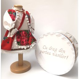 Set Traditional Botez Fetita - Costumas + Cutie trusou 4