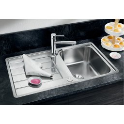 BLANCO CLASSIMO 45 S-IF reversibila, inox periat cu 2 gauri si excentric