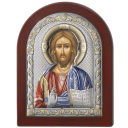 Icoana Iisus Hristos Argint 17.5x22.5 cm Color