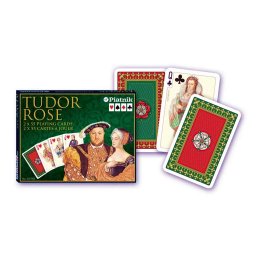 Carti de joc "Tudor Rose", Piatnik (Austria), 2 pachete in cutie de lux, produse in Austria